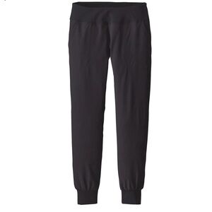 Women’s Patagonia Happy Hike Studio Pants Joggers Black Size Small Style #21215